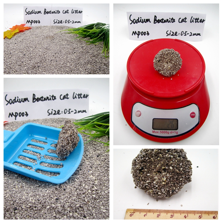 Sodium Bentonite Clay Kitty Litter Manufacturer GP003